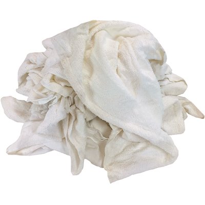 25 lbs. White Rags Terry Towel Box