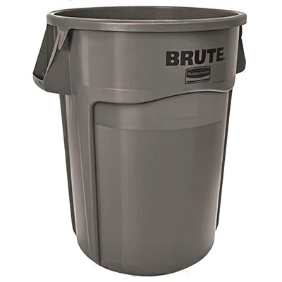 Rubbermaid 44 Gallon Brute Gray Trash Can