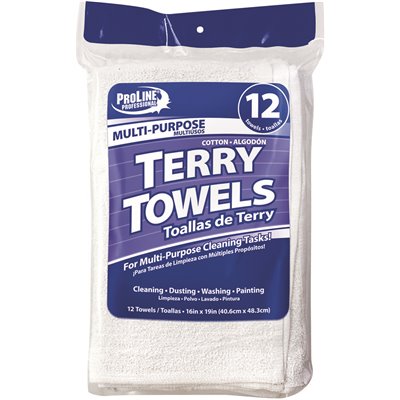 All-Purpose Terry Bar Towels (12 per Bag)