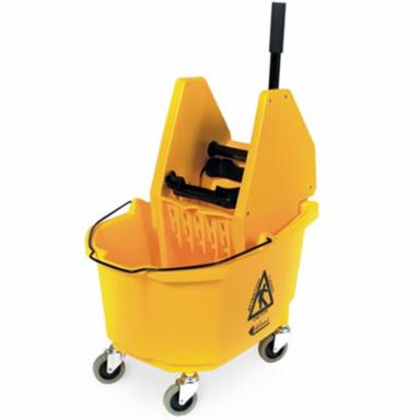 Heavy Duty 35 Qt Down Press Bucket and Wringer Combo, Yellow